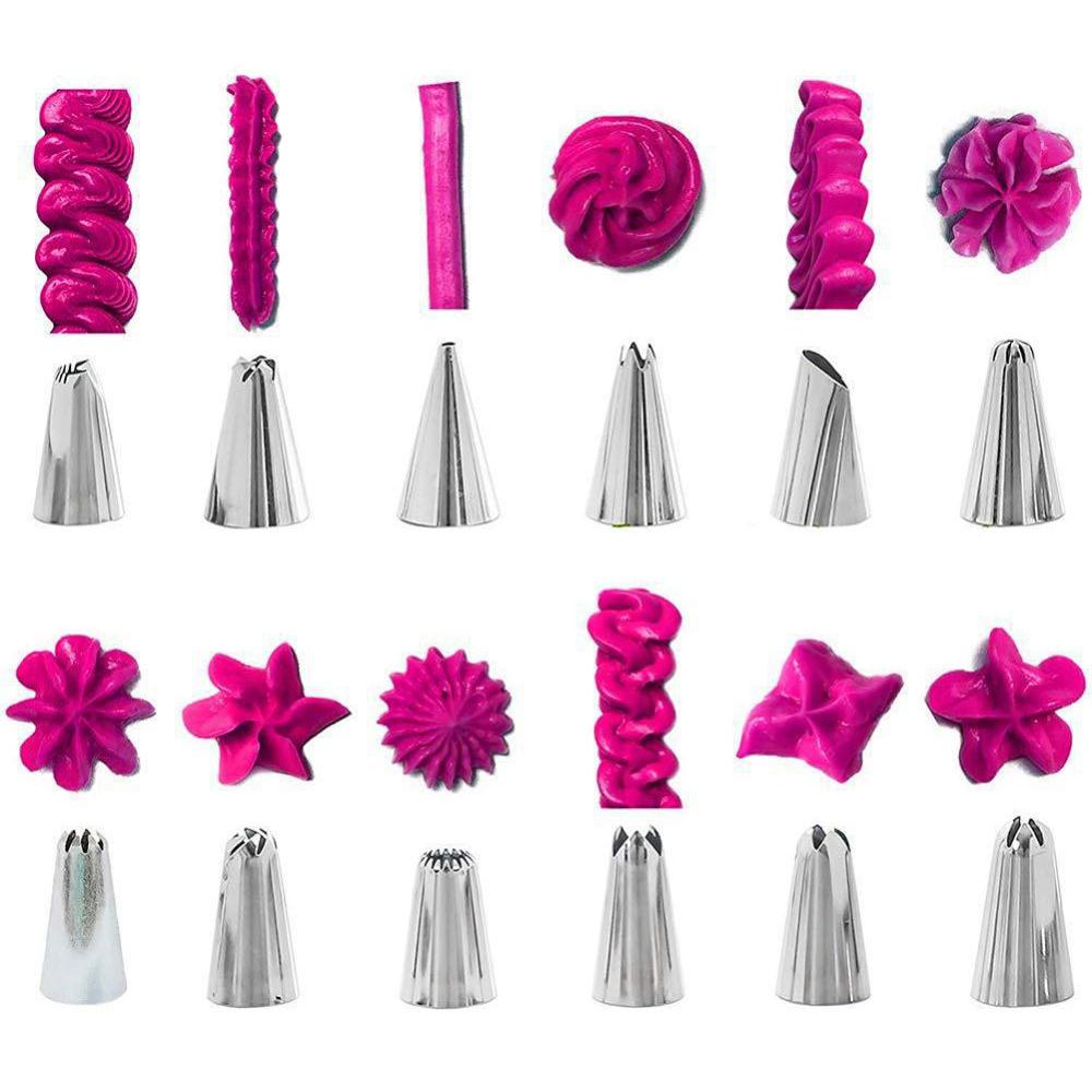 83PCS Cake Decorating Tools Kit Icing Tips Pastry Bags Couplers Cream Nozzle Baking Tools Set for Cupcakes Cookies Fast