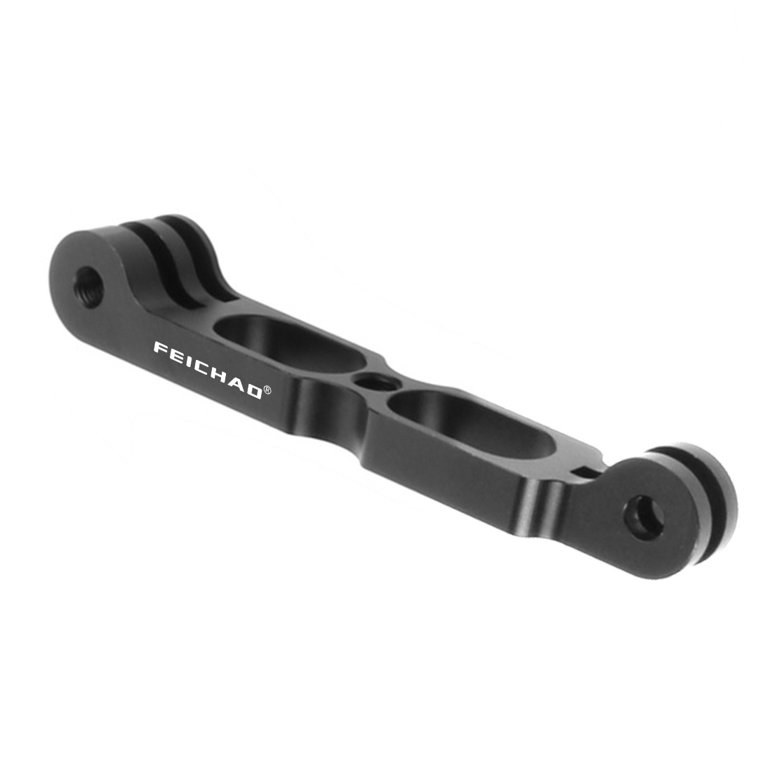 Bras d&#39;extension pour Support de casque, rallonge de 1/4 trous, poignée pour Insta360 One x2, caméra d&#39;action pour Gopro: 10cm Black