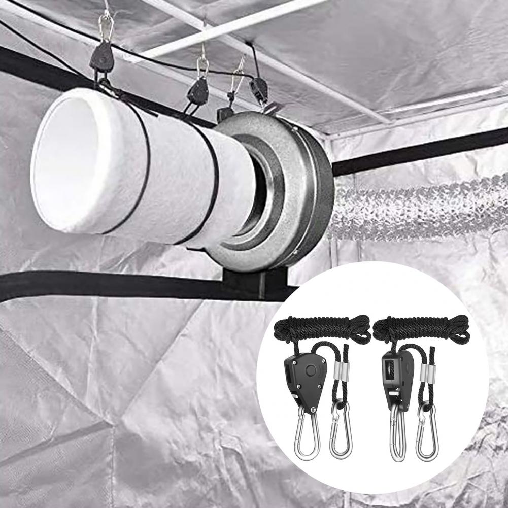 Strong Toughness 2Pcs Portable Outdoor Adjustable Lifting Rope High Density Tent Lifting Rope Reinforced for Camping