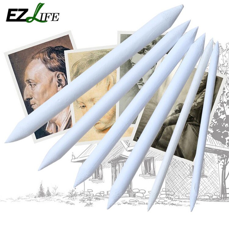 6 stücke Mischen Wisch Tortillon Stumpf Skizze Kunst Zeichnung Skizze Werkzeug Stift Skizze Papier Wisch Reis Wischer Pinsel Papier K3X1