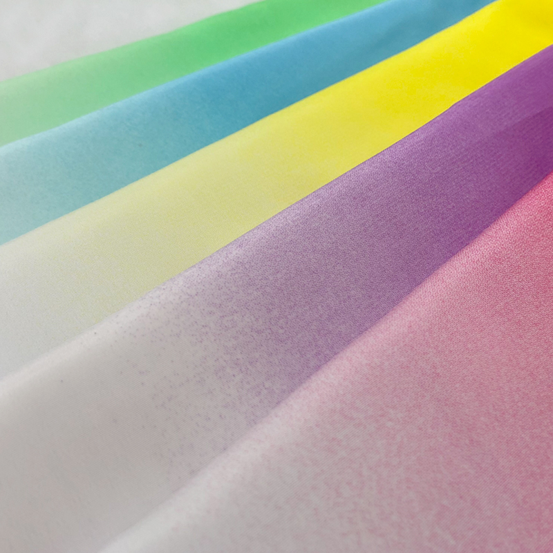 1*1,2 M tela gruesa de gasa gradiente ombre material para vestido de Koshibo