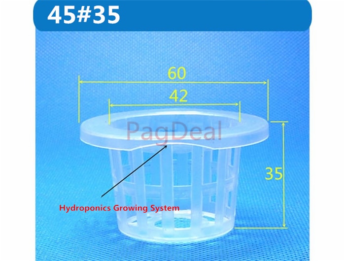 Pot en filet pour pépinière hydroponique, panier en filet, panier de graines de plantes, système de culture hydroponique, sans fond, 50pcs