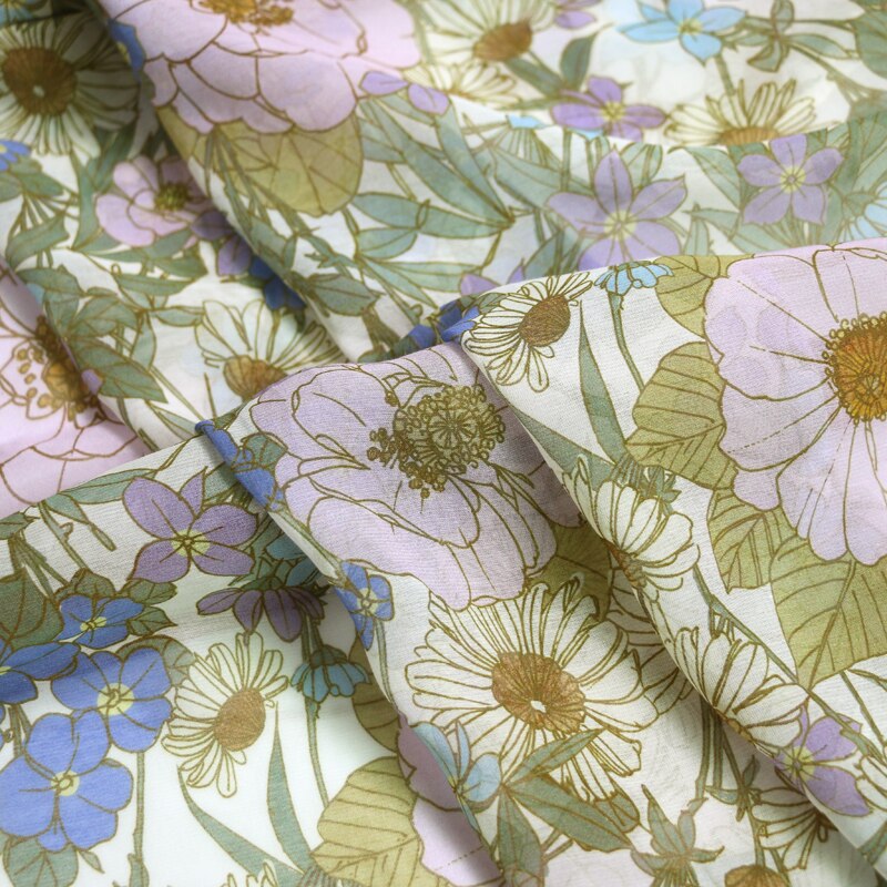 Tela de seda rosa para vestido de boda, Material de gasa de algodón, Georgette, por metro