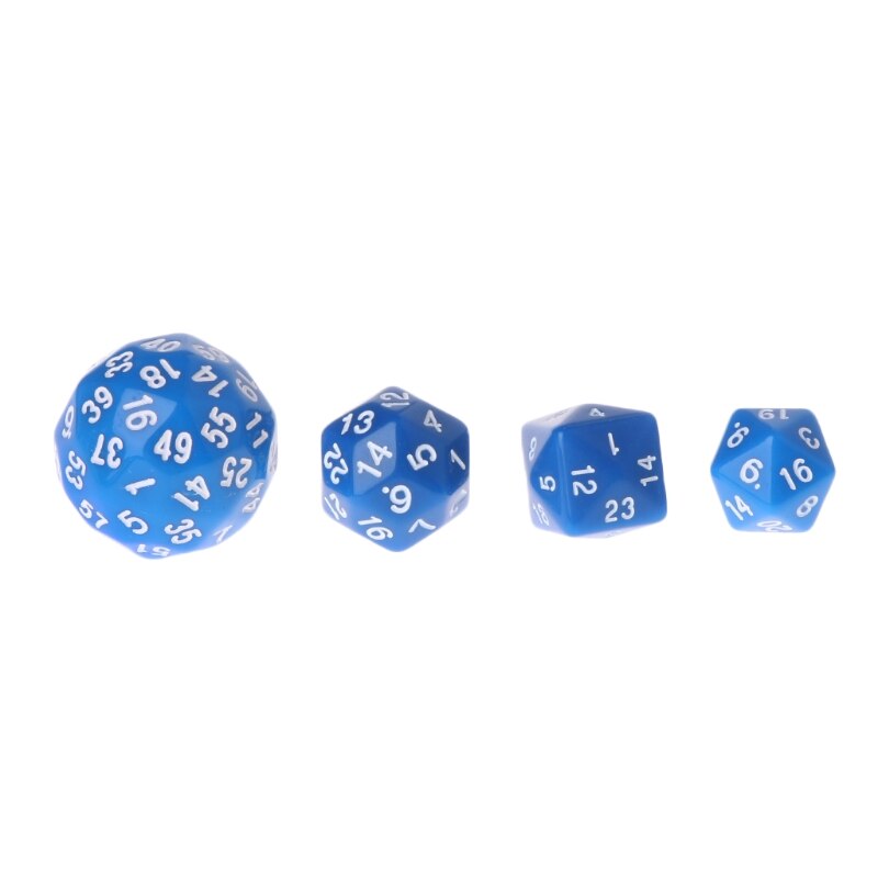 12 kpl/sarja monipuolinen monitahoinen noppa  d4 d6 d8 d10 d12 d20 d24 d30 d60