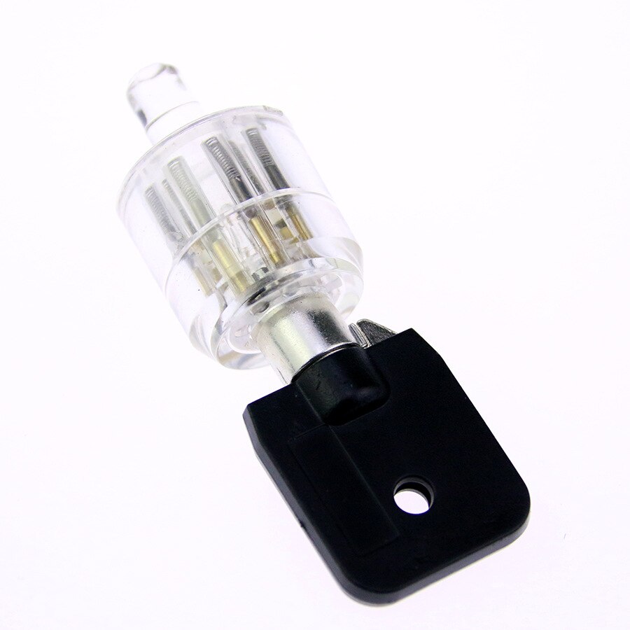 Transparent Tubular Lock Practice 7 Pin Training lock set