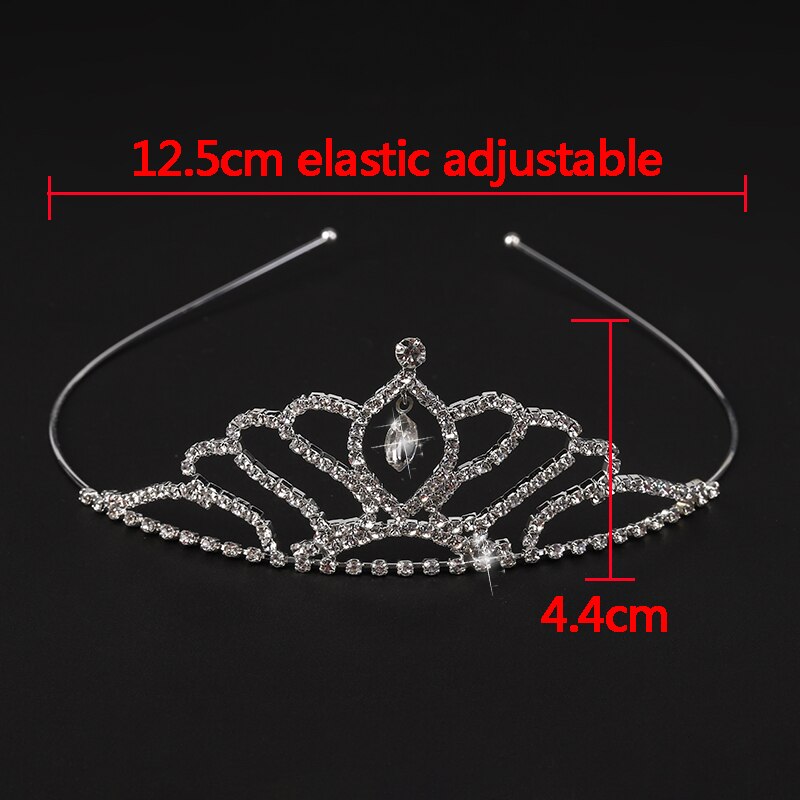 AINAMEISI Crystal Princess Crown Girls Tiaras Hair Accessories Rhinestone Bridal Headband Women Wedding Hair Jewelry