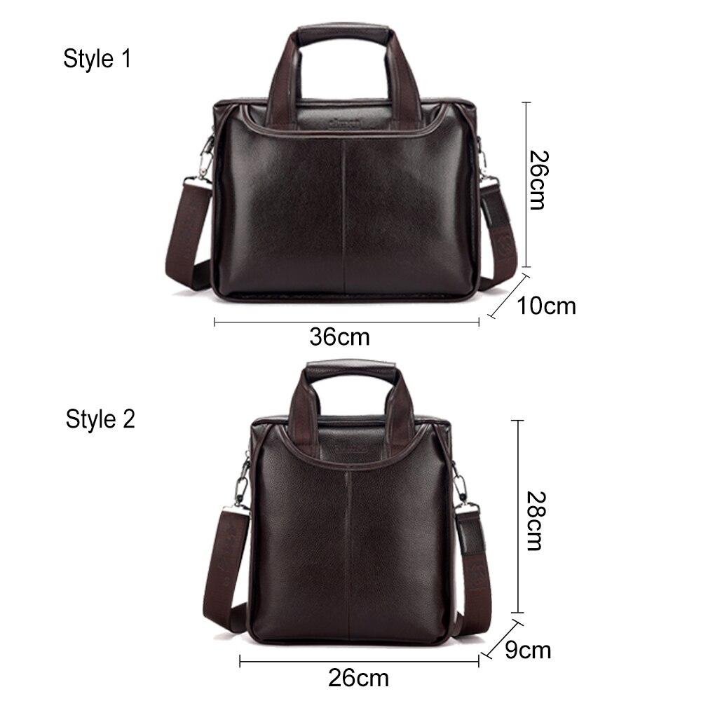 Leather Laptop Shoulder Bags Men Briefcase Messenger bolso hombre Crossbody Bags For Male Handbags Men's Briefcase XA621