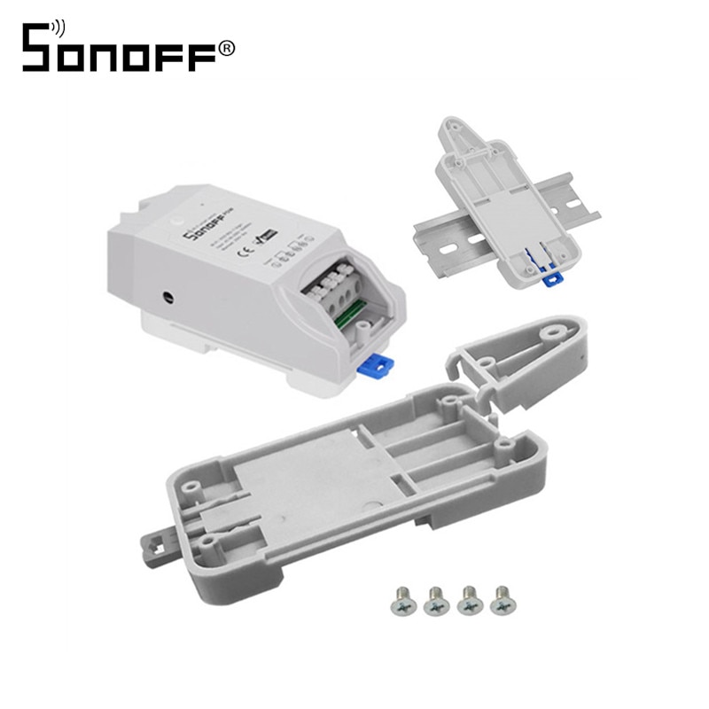 SONOFF DR DIN Rail Tray Adjustable Mounted Rail Case Holder For Wifi Remote Control Switch Sonoff Basic/RF/ Pow/ TH10/16/ Dual