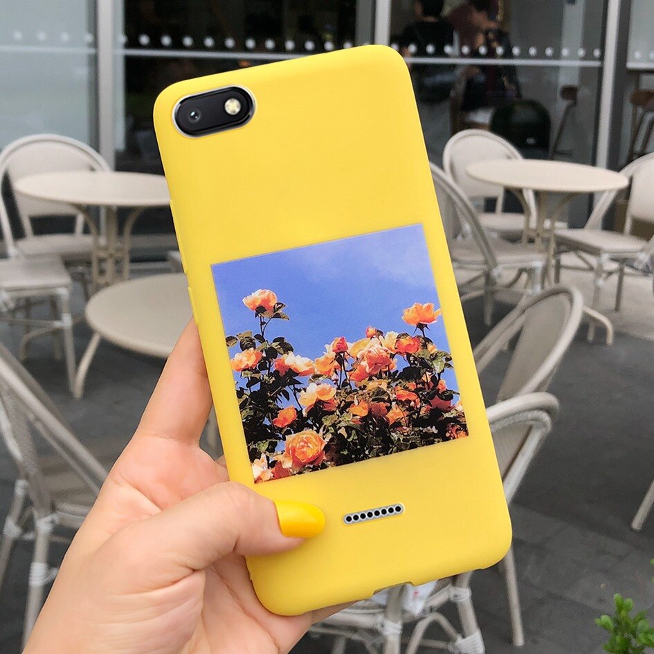 Voor Xiaomi Redmi 6A Case Cover Zachte Siliconen Kat Cactus Liefde Hart Brief Telefoon Cover Case Voor Xiomi Redmi 6A 6 EEN A6 Telefoon Funda