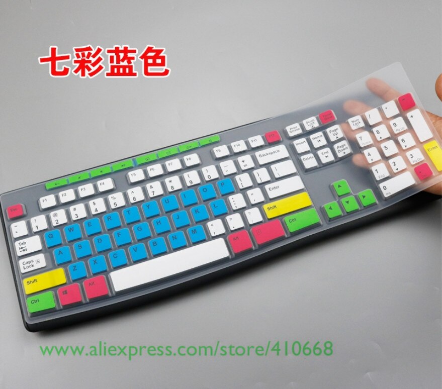 For Logitech Mk200 Mk260 Mk270 Mk275 K200 K260 K270 K275 Silicone Dustproof Mechanical Desktop PC Keyboard Cover Protector Film: Color 2