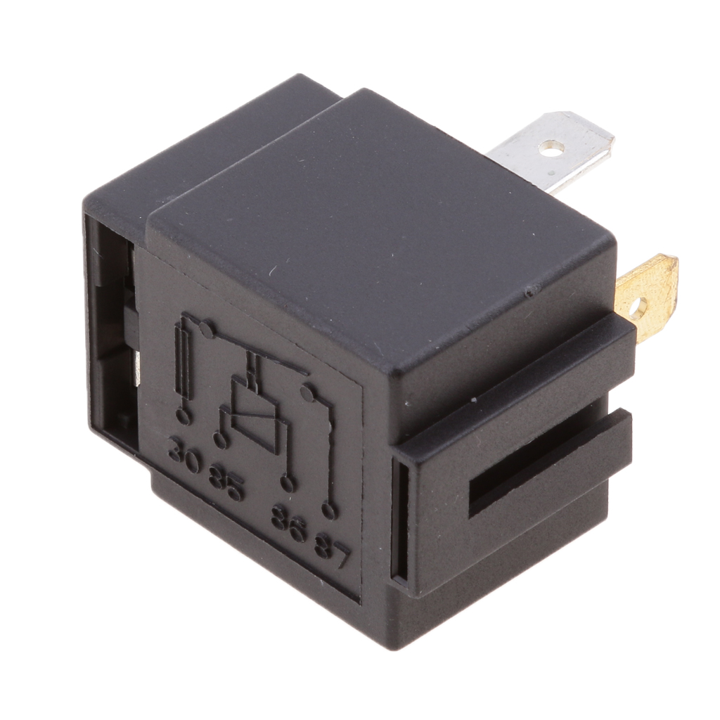 Bil automotive 4 pin 12 volt 30 amp sikringsrelæ normalt åben kontakt