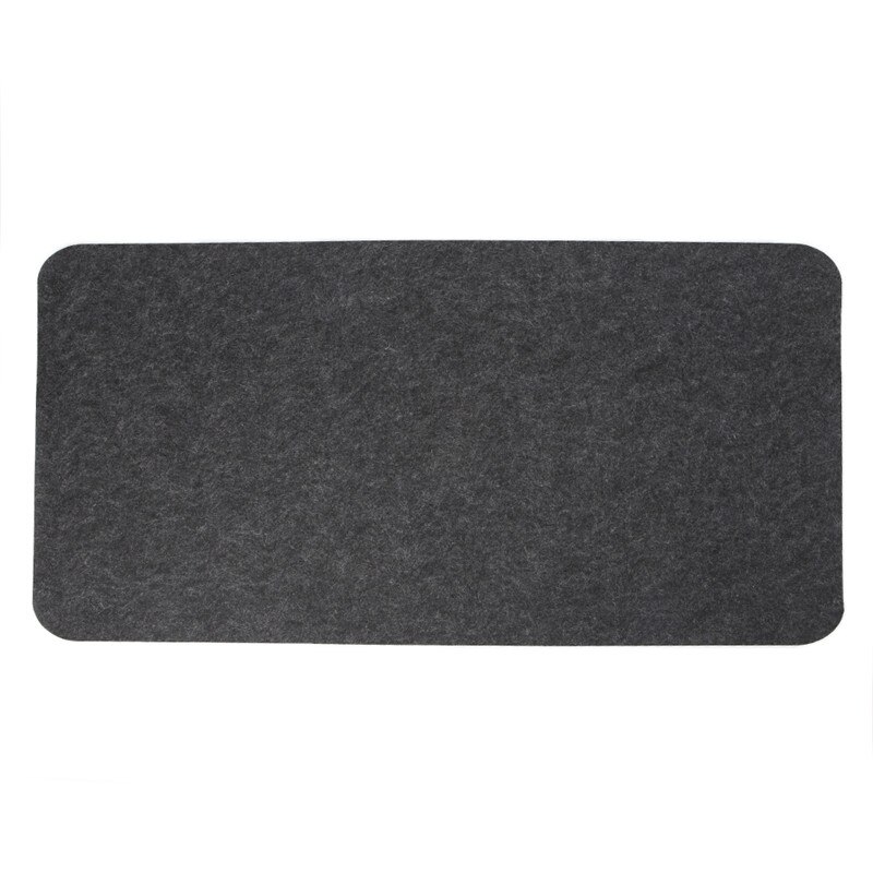 1PC Large Felt Cloth Mouse Pad Non-slip Mouse Pad Mouse Mat for Office desk pad: Dark gray