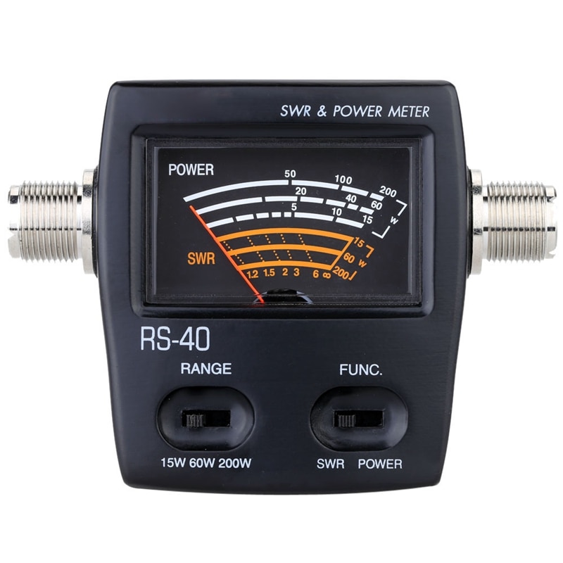 Portable Swr Standing Wave Ratio Watt Power Meter For Ham Mobile Vhf Uhf Single Phase Electric Energy Meters: Default Title