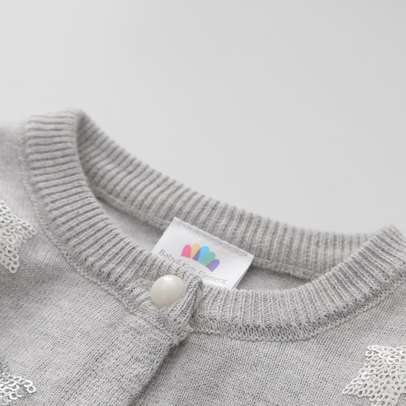 Spring grils stjerner print strik cardigan tøj børnetøj børnetøj frakke sweater pige børn cardigan v-hals afslappet
