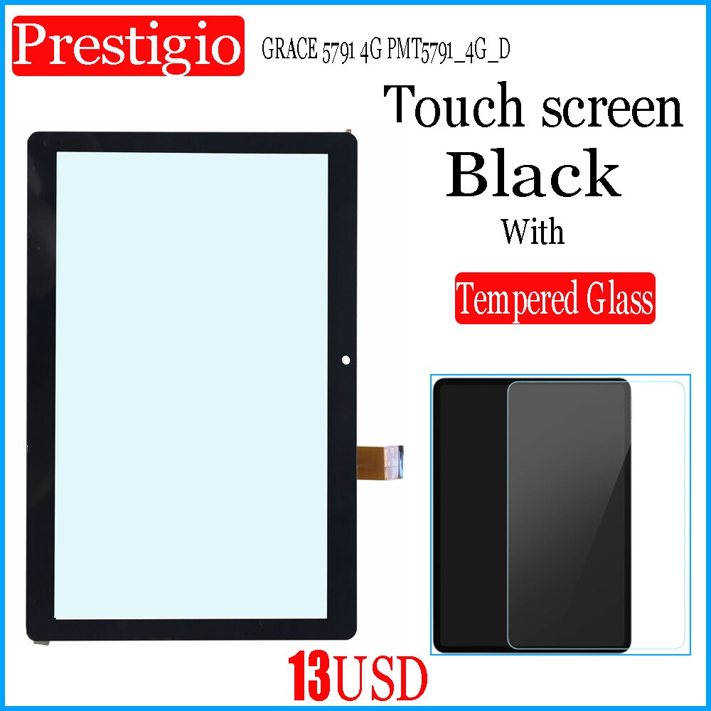 for 10.1 inch Prestigio GRACE 5791 4G PMT5791_4G_D Tablet digitizer touch screen Glass Tempered Glass Screen Protector: Touch With Steelfilm