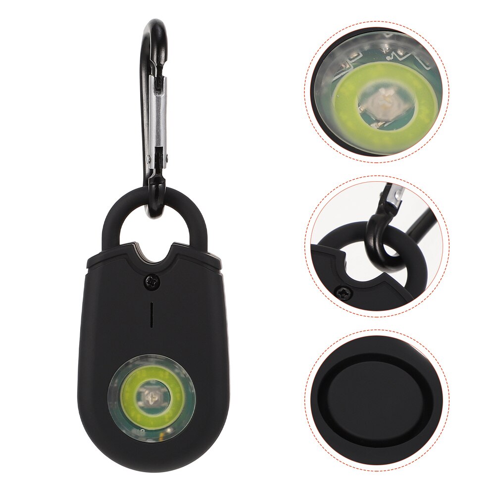 Safe Sound Personal Alarm Emergency Safety Alarm with LED Light (Black)