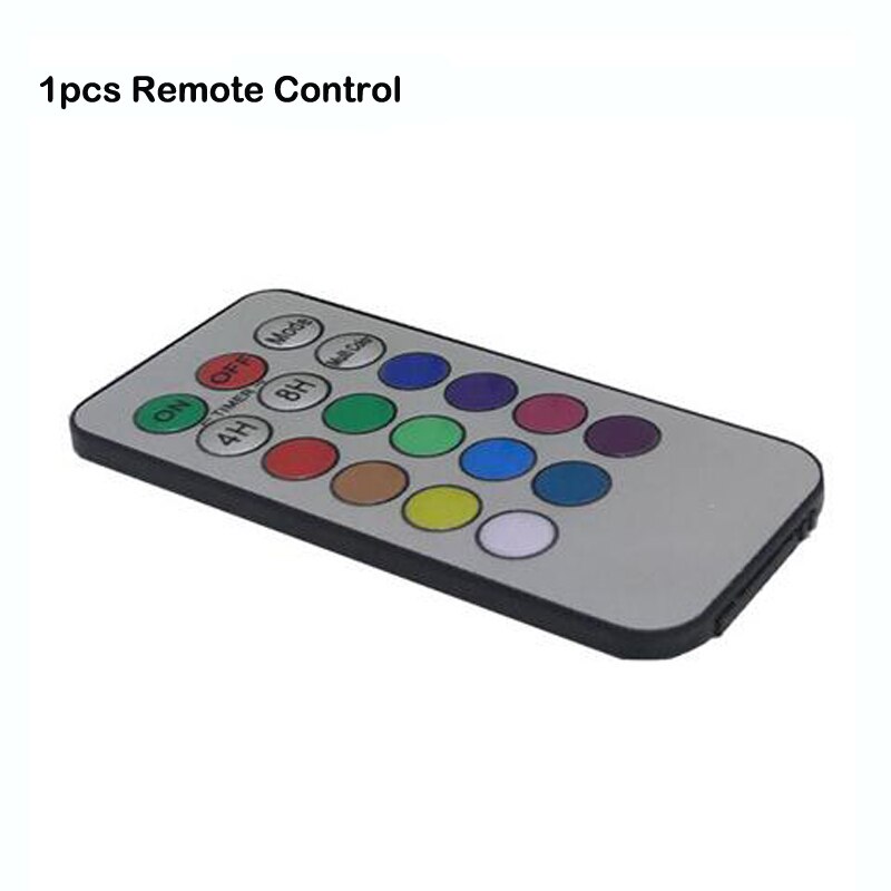 Dancing Flame LED Candle Lights, 1 Pcs RGB Flameless Candles Light Paraffin Wax Candle Light with 18-Key Remote Control: 1pcs Remote Control