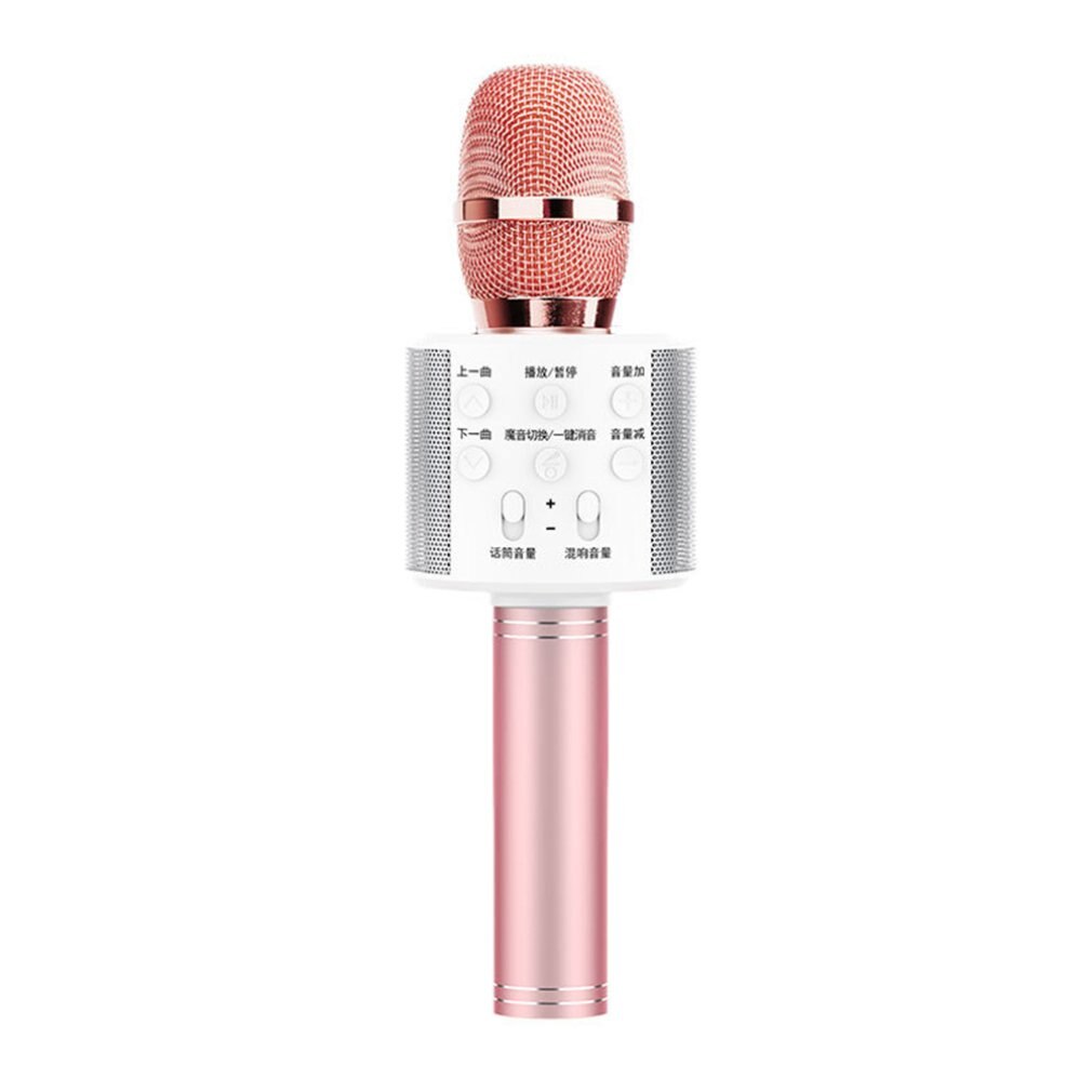 Wireless Microphone Speaker Handheld Mini Microphone Karaoke Mic Music Player Singing Recorder Microphone