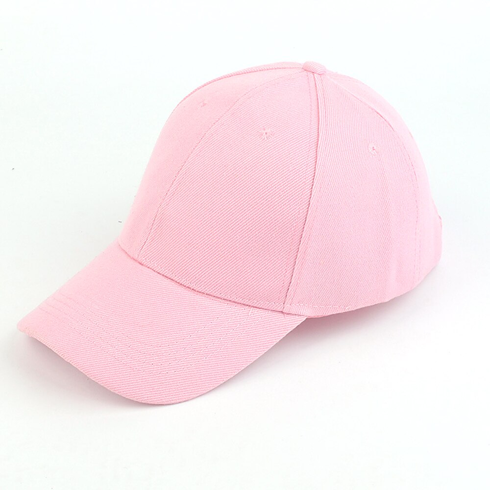Verstelbare Baseball Hoed Mannen Vrouwen Baseball Cap Outdoor Zonnehoed Zwart Mode Snapback Hoed Wit Streetwear Hip Hop caps: Roze