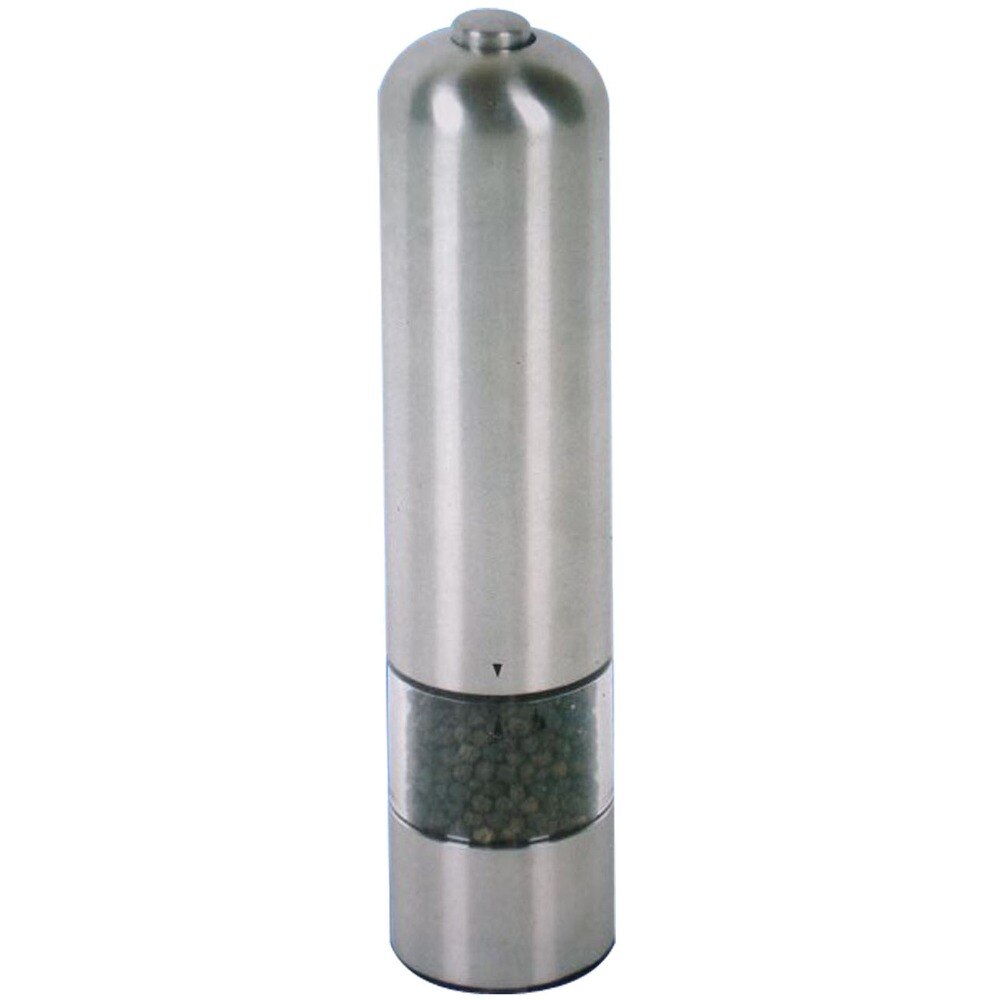 Grind Gourmet Pump & Grind Salz-/Pfeffermühle – Edelstahl, Elektrisch, Mit Druckknopf