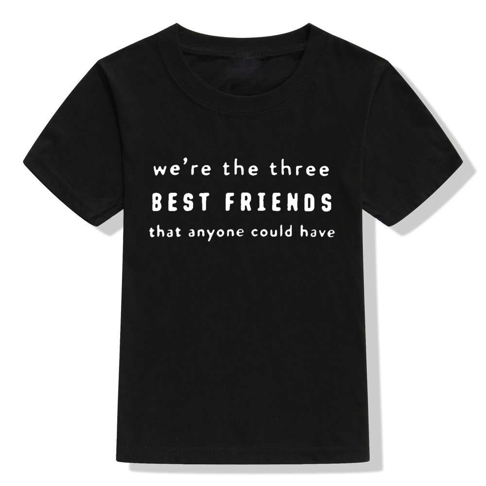 Zwei Beste Freunde Passenden Geschwister Outfit groß Bruder Outfit Große Schwester Outfits Baby Ankündigung Sommer T-Hemden Neue Baby Offenbaren: 54W4-KSTBK- / 24M