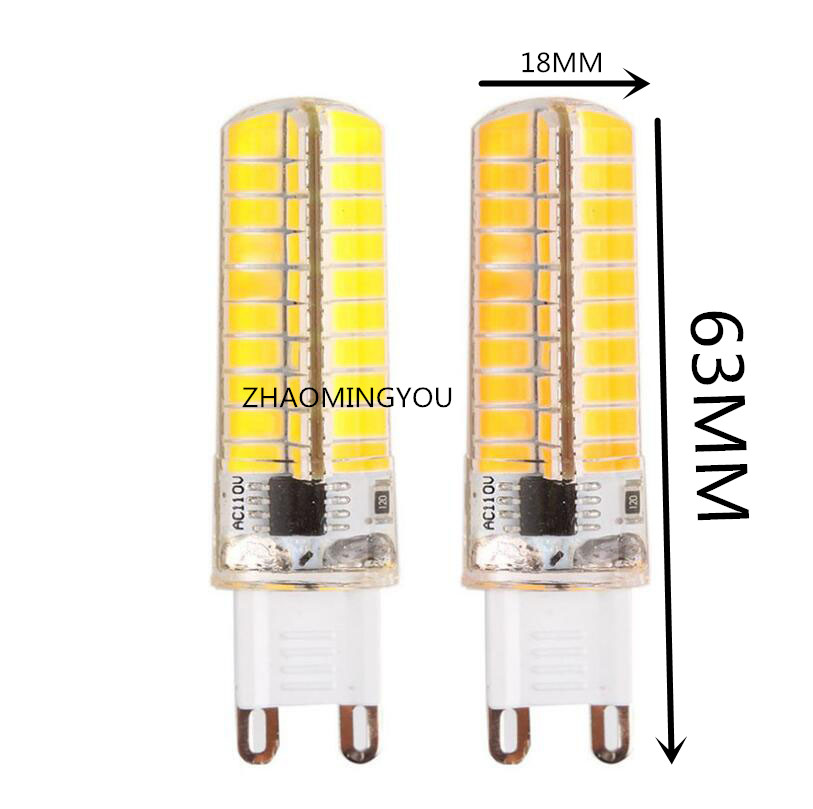 DIMMABLE BA15D SMD 5730 9W luz LED de silicona súper brillante regulable GY6.35 lámpara de maíz 110/220V 80leds bombilla Led