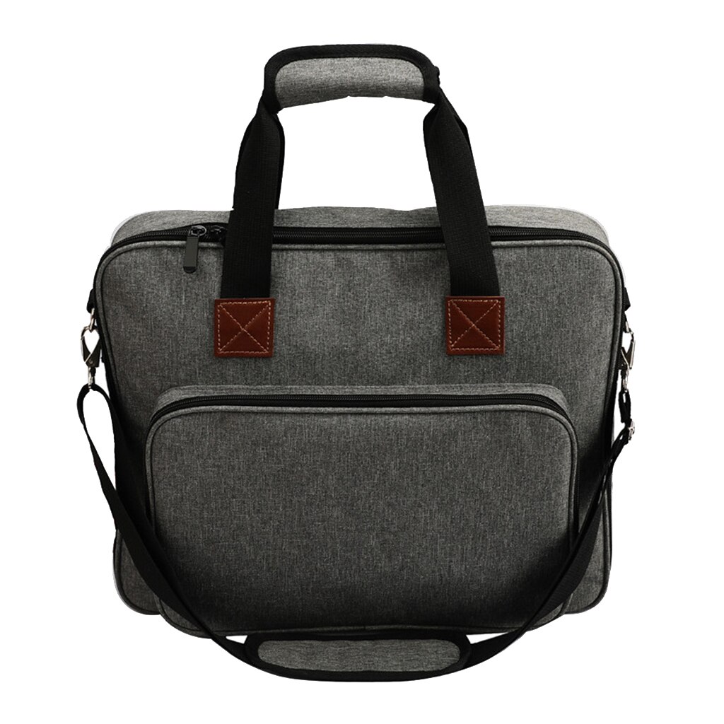 Portable Travel Craft Bag with Handle & Shoulder Strap for Embroidery Sewing Kit