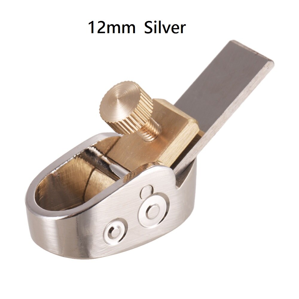 15mm Woodworking Finger Plane Cutter Planer Stainless Steel Luthier Tool Set for DIY Violin Viola Cello Wooden Instrument: 12mm Silver