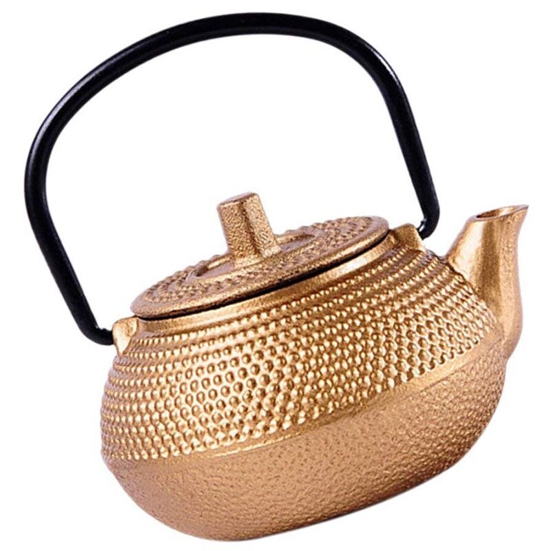 Mini Japanese Style Cast Iron Tea Kettle Tetsubin Small Teapot Tea Pot 50ml, Easy to Carry