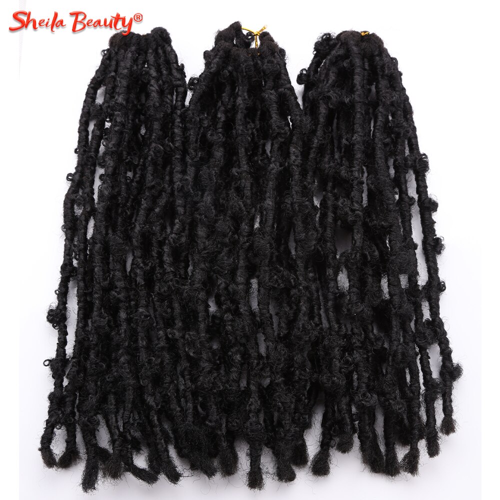 Locs Distressed Crochet Braids Synthetic Pre-Twisted Braiding Hair Extensions Pre Looped Soft Bob Faux Locs