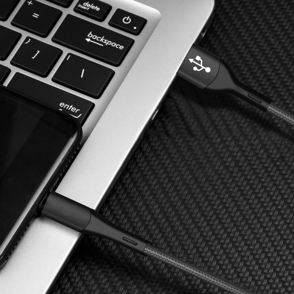 Micro Usb Kabel 3A Nylon Snel Opladen Usb Data Kabel For A Voor Samsung Xiaomi Tablet Android Mobiele Telefoon Usb Oplaadkabel