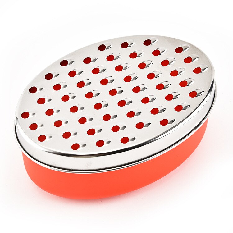 Stainless Steel Grater with Container for Storing Cheese with Storage Container for Veggie Kitchen Cutting Tools