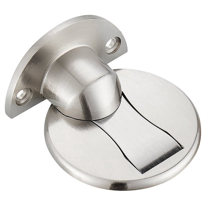 Floor Mount Magnet Door Stopper - Invisible Magnetic Door Stop, Magnets Door Stops Wall Prop Hold Open: Silver