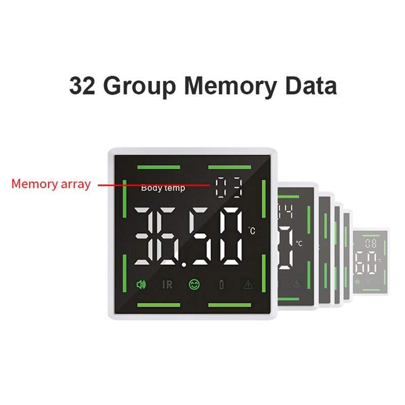 Wall-Mounted Auto Infrared Forhead Thermometer Office Factory School Restaurant Shop Wall Hanging Thermometers