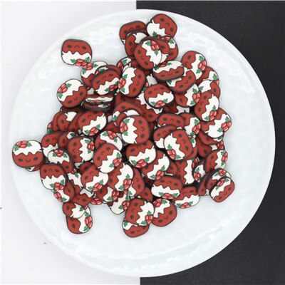 20 G/partij Polymeer Klei Kerst Mix Sprinkles Mooie Confetti Voor Ambachten Maken, Diy: 10mm bread 20g