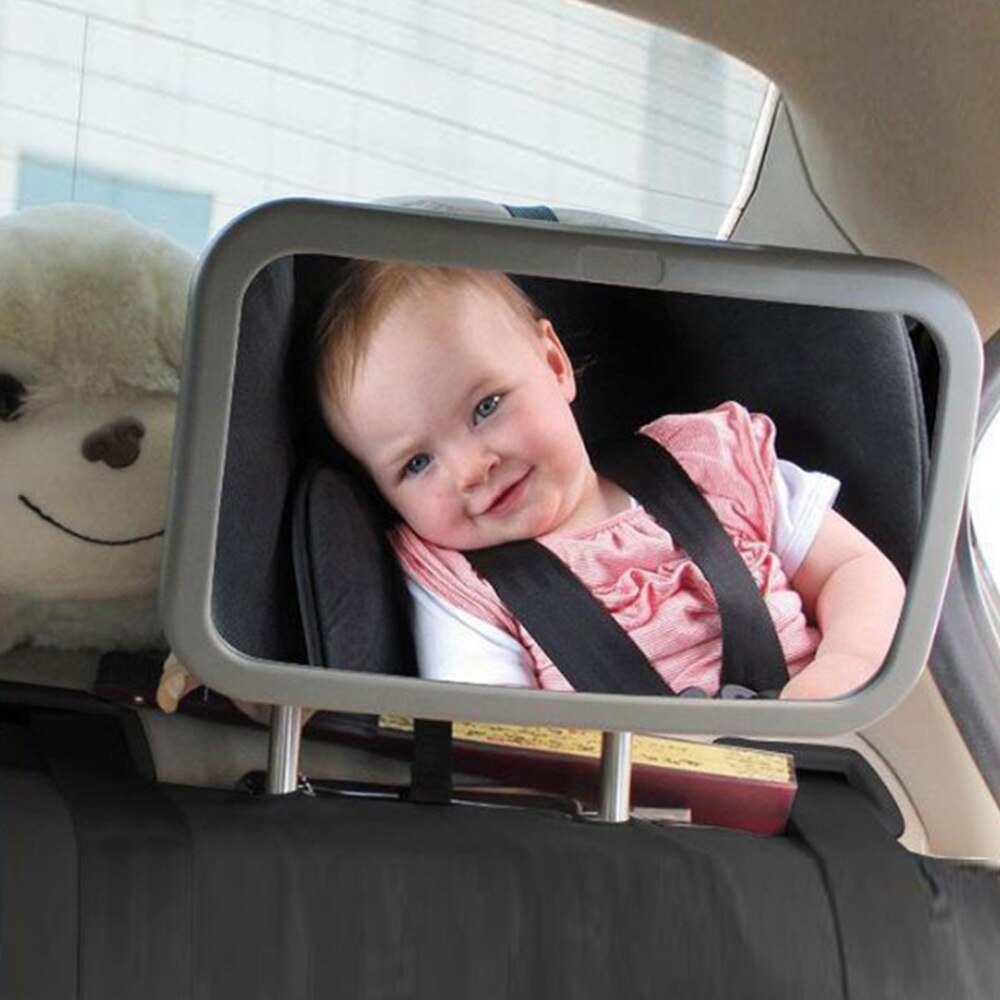 Auto Verstelbare Wide Achterbank View Spiegel voor Baby/Kind Autostoeltje Spiegel Monitor Hoofdsteun Auto interieur Styli
