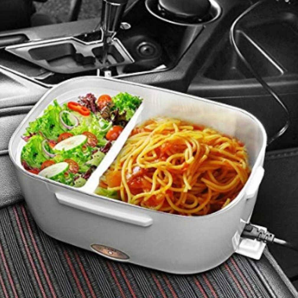 Mini elbil värmeisolering termo matlåda laddning riskokare multifunktionell plugg plastlåda tätning bestick