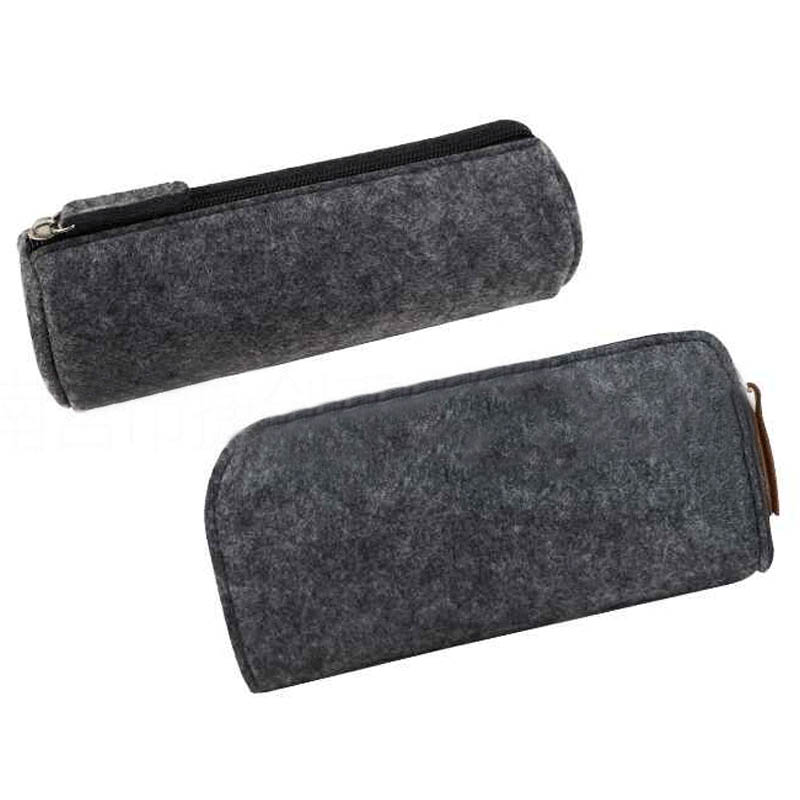 Felt Fabric Portable School Office Supplies Coin Purse Pencil Box Makeup Bags Stationery Pencil bag Zipper