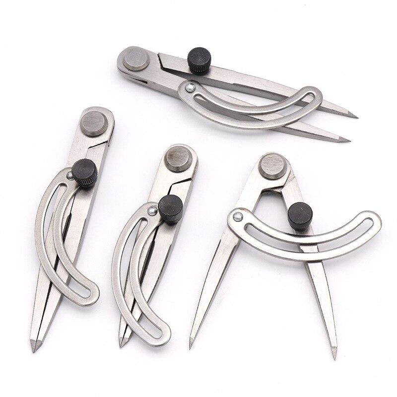 Spacing Compass Adjustable Leather Craft Rotating Tool Scriber DIY Edge Creaser Stitch Sewing Leather Metal Craft Marking Tools