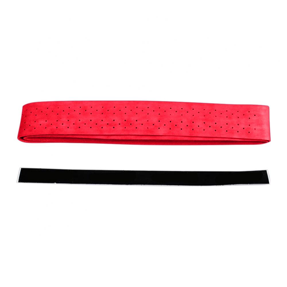 Anti-slip Baseball Badminton Softball Racket Rubber Handle Grip Wrap Band Tennis Overgrips Tape Badminton Racket Grips Sweatband: Red