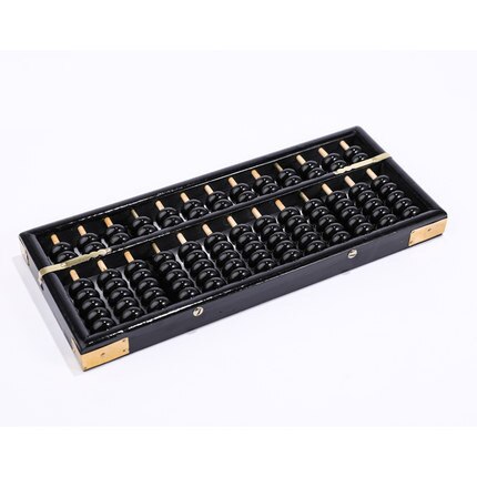Calculadora clásica antigua con marco de madera, juguete de cuentas de plástico para desarrollar las matemáticas de los niños, Abacus, de inteligencia: Blanco