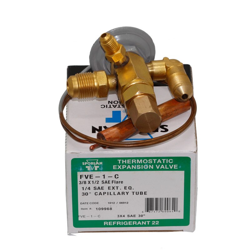SPORLAN FVE-1-C Refrigerating expansion valve Air conditioning cooling expansion valve R22 R407