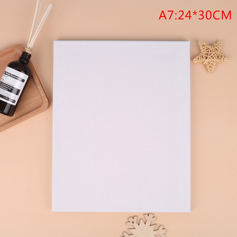 Cadre de planche de bois pour peinture à l'huile, 1 pièce, peinture acrylique à l'huile primaire, toile d'artiste carrée blanche vierge pour toile: 7
