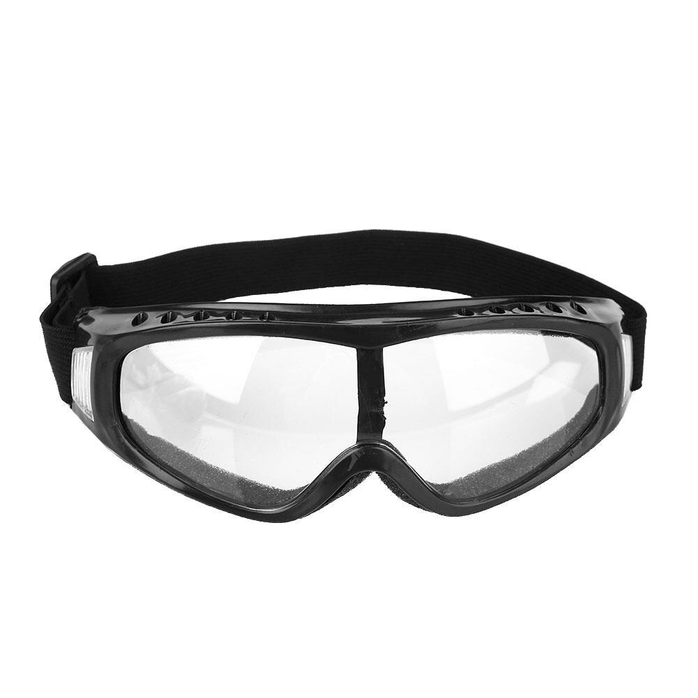 Occhiali da sci occhiali da ciclismo occhiali da sole occhiali lenti per PC Anti-UV antivento sabbia antiappannamento Moto Sport invernali all&#39;aperto protettivo: transparent