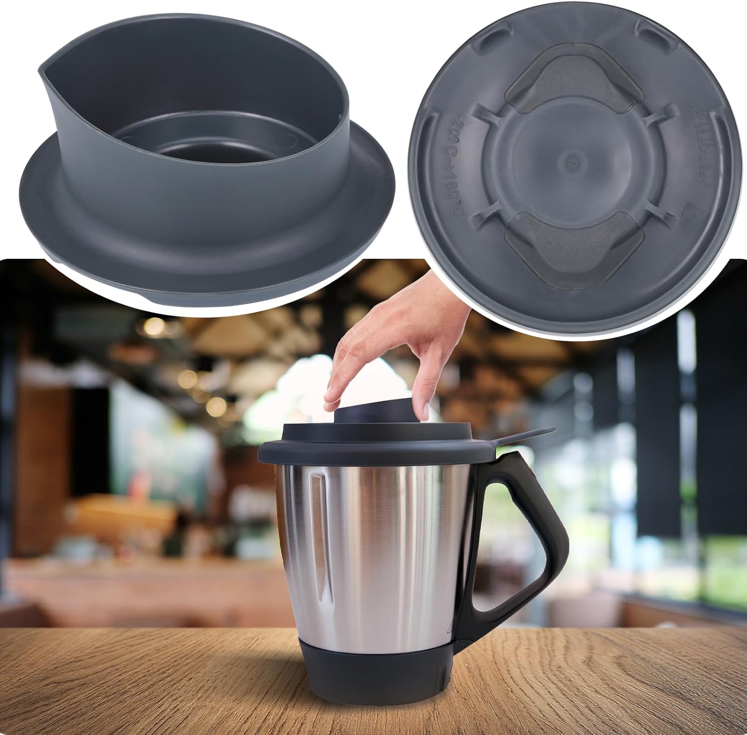 Lebensmittel Rührgerät Kochen Messbecher Rührgerät Teil für Vorwerk Thermo mischen TM5 TM6