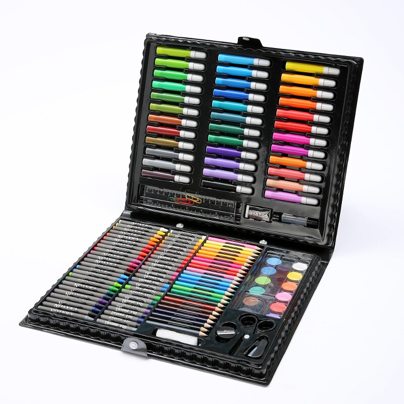 150PCS/Box Art Drawing Set With Watercolor Pens-Crayons-Oil Pastel-Color Pencils-Palette Paintings Tools Art Supplies Stationery
