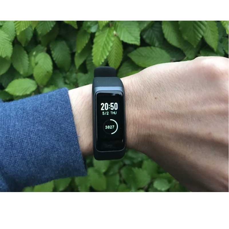 Amazfit band cor 2 smartwatch 5 atm waterdicht 2.5d kleuren roestvrijstalen frame voor android ios huami smartwatch armband