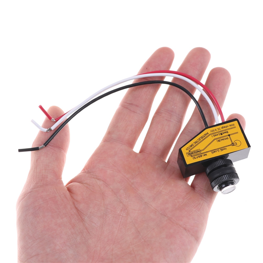 Automatic Light Sensor DC12V 24V 36V 48V Control Dusk To Dawn Photocell Switch