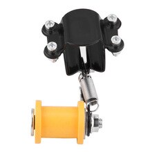 Iron+Plastic Black+Yellow Portable Chain Tensioner Modified Parts Adjuster 1PCS Chain adjust tool Bolt On Roller