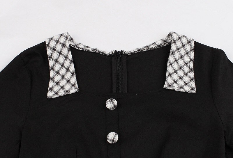 Robe femme Vintage 4XL, grande taille, Patchwork, manches offre spéciale, automne hiver 3/4 3XL